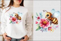 Cute Bee Clipart Bundle 66 - CraftNest - Digital Crafting and Art