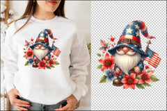 Patriotic Gnome Clipart Bundle - CraftNest - Digital Crafting and Art