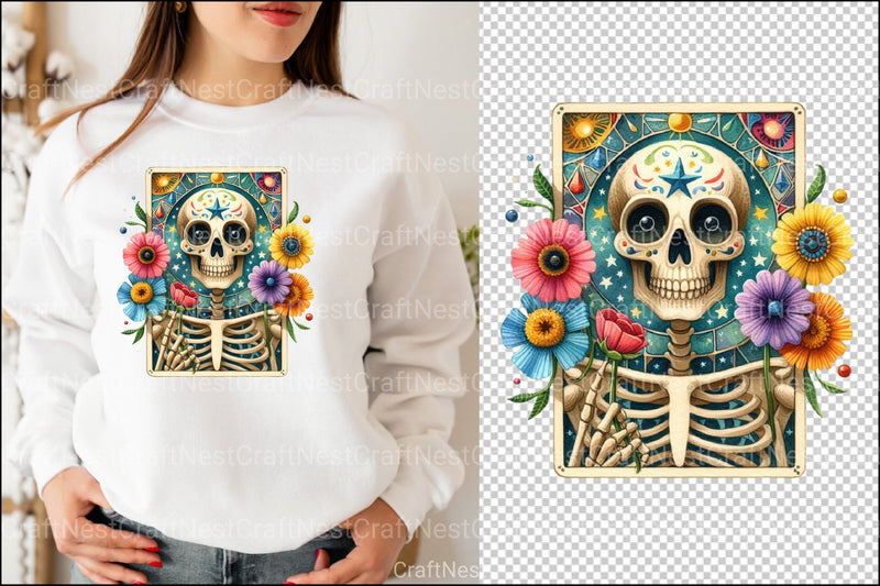 Funny Skeleton Tarot Cards Clipart Bundle 1 - CraftNest - Digital Crafting and Art