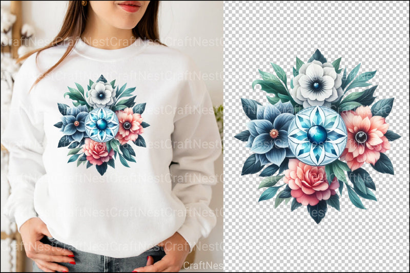 Flowers Tarot Cards Clipart Bundle 3 - CraftNest - Digital Crafting and Art