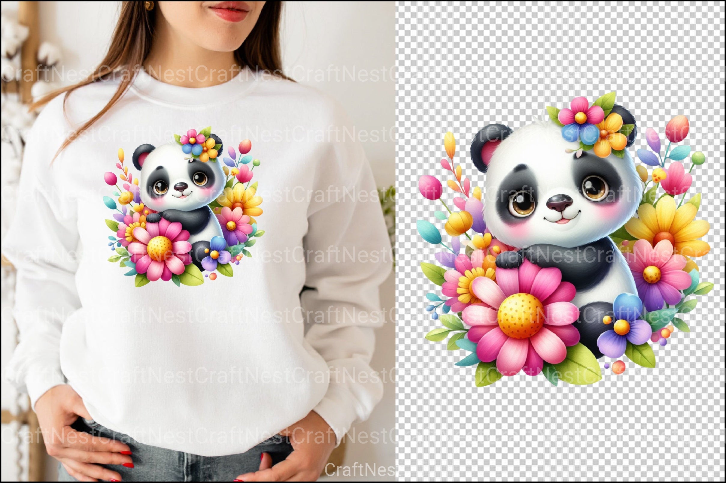 Adorable Panda Clipart Bundle - CraftNest - Digital Crafting and Art