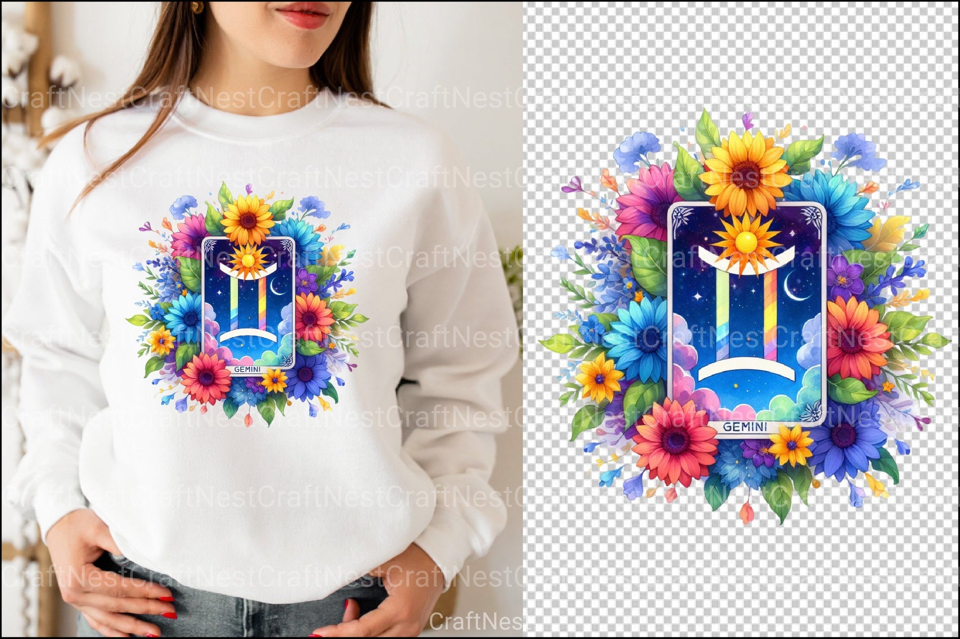 Gemini Tarot Card Clipart Bundle - CraftNest - Digital Crafting and Art