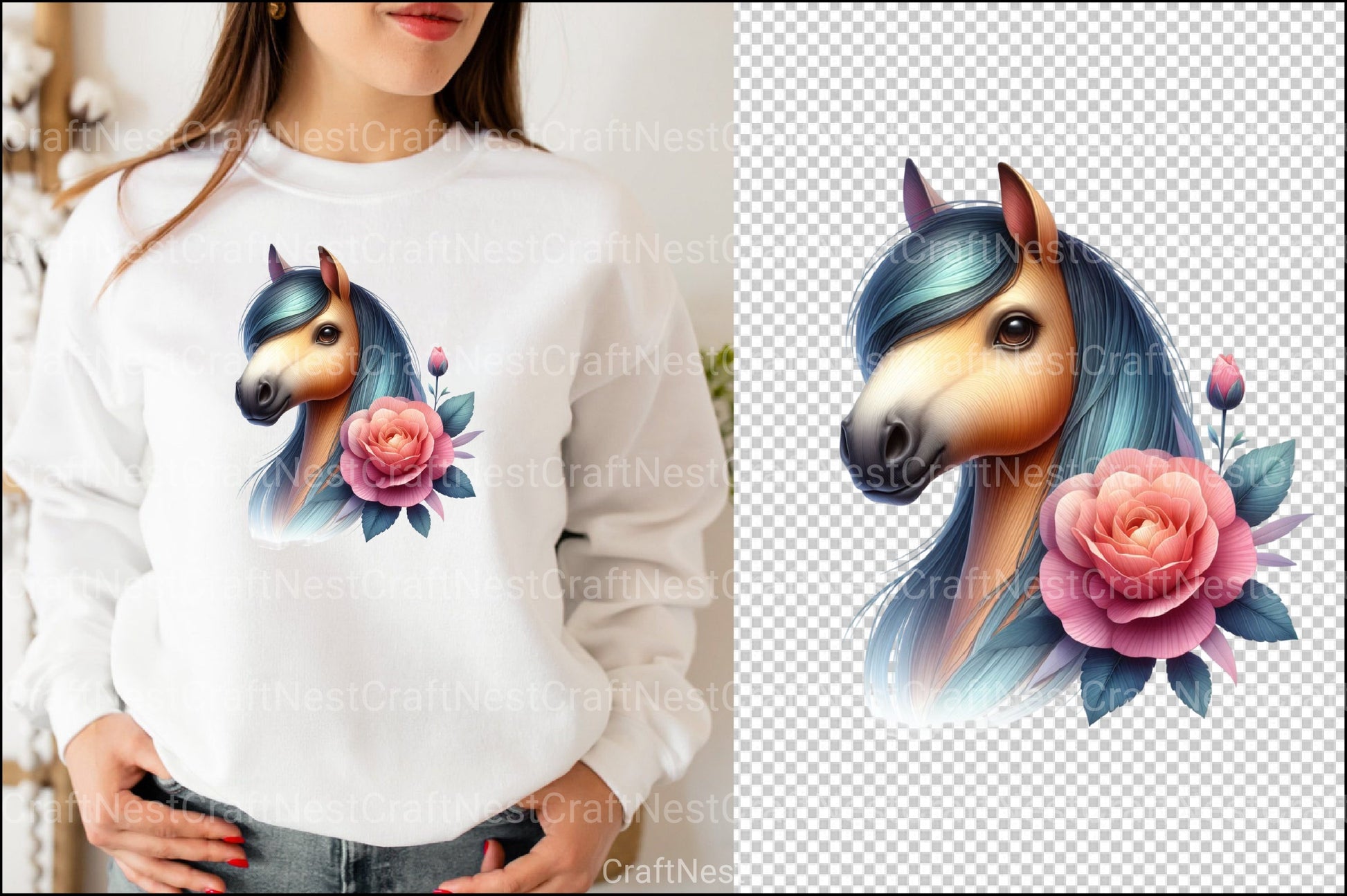 Horses Clipart Bundle for Creative Projects - CraftNest - Digital Crafting and Art