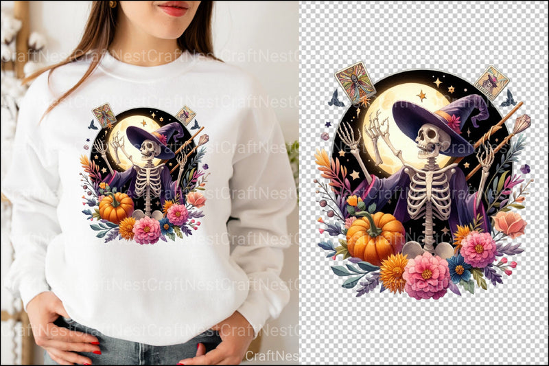 Salty Witch Tarot Halloween Clipart Bundle - CraftNest - Digital Crafting and Art