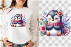 Cute Baby Penguins Clipart Bundle - CraftNest - Digital Crafting and Art