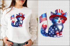 4th of July Cats Clipart Bundle - CraftNest - Digital Crafting and Art