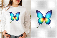 Rainbow Smoke Butterflies Clipart Bundle - CraftNest - Digital Crafting and Art