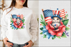 4th of July Animals Clipart Bundle - CraftNest - Digital Crafting and Art