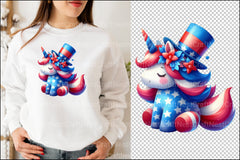 Cute Patriotic Unicorn Clipart Bundle 2 - CraftNest - Digital Crafting and Art