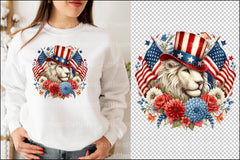 4th of July Patriotic Lion Clipart Bundle - CraftNest - Digital Crafting and Art
