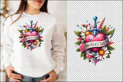 Mother's Day Neotraditional Tattoo Clipart Bundle - CraftNest - Digital Crafting and Art