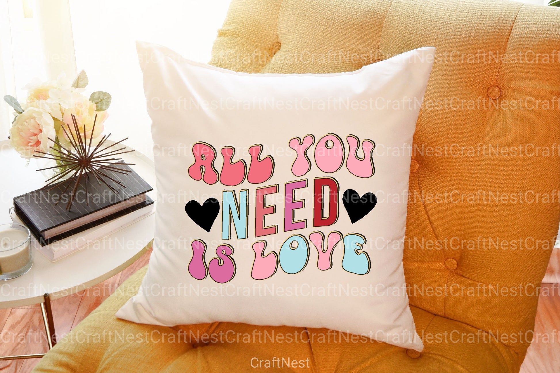 Retro Valentine's Day Design Bundle - CraftNest - Digital Crafting and Art