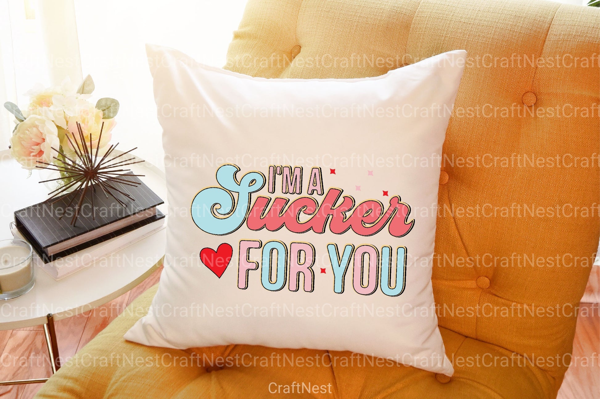 Retro Valentine's Day Design Bundle - CraftNest - Digital Crafting and Art