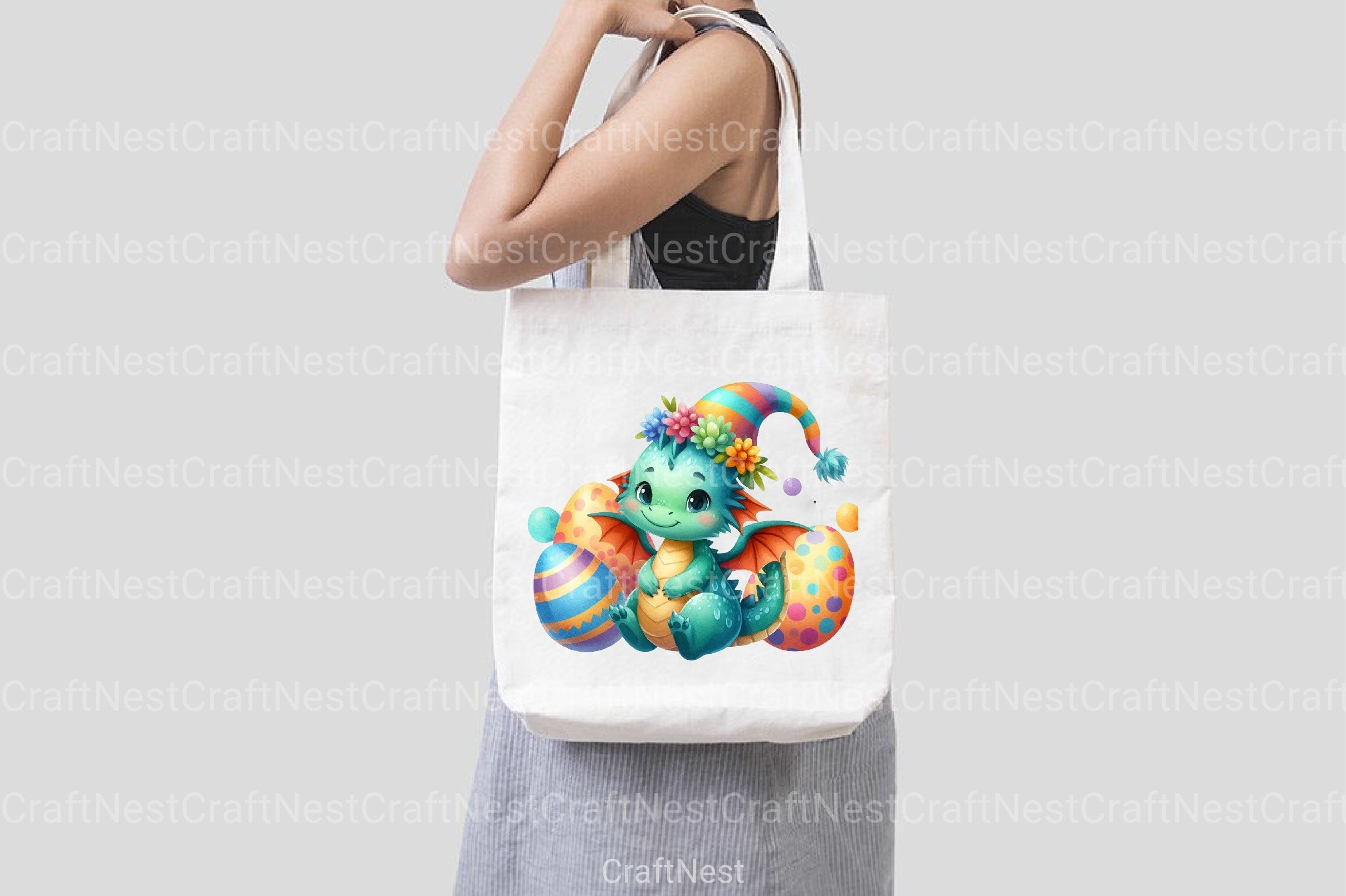 Cute Dragon Easter Clipart Bundle - CraftNest - Digital Crafting and Art