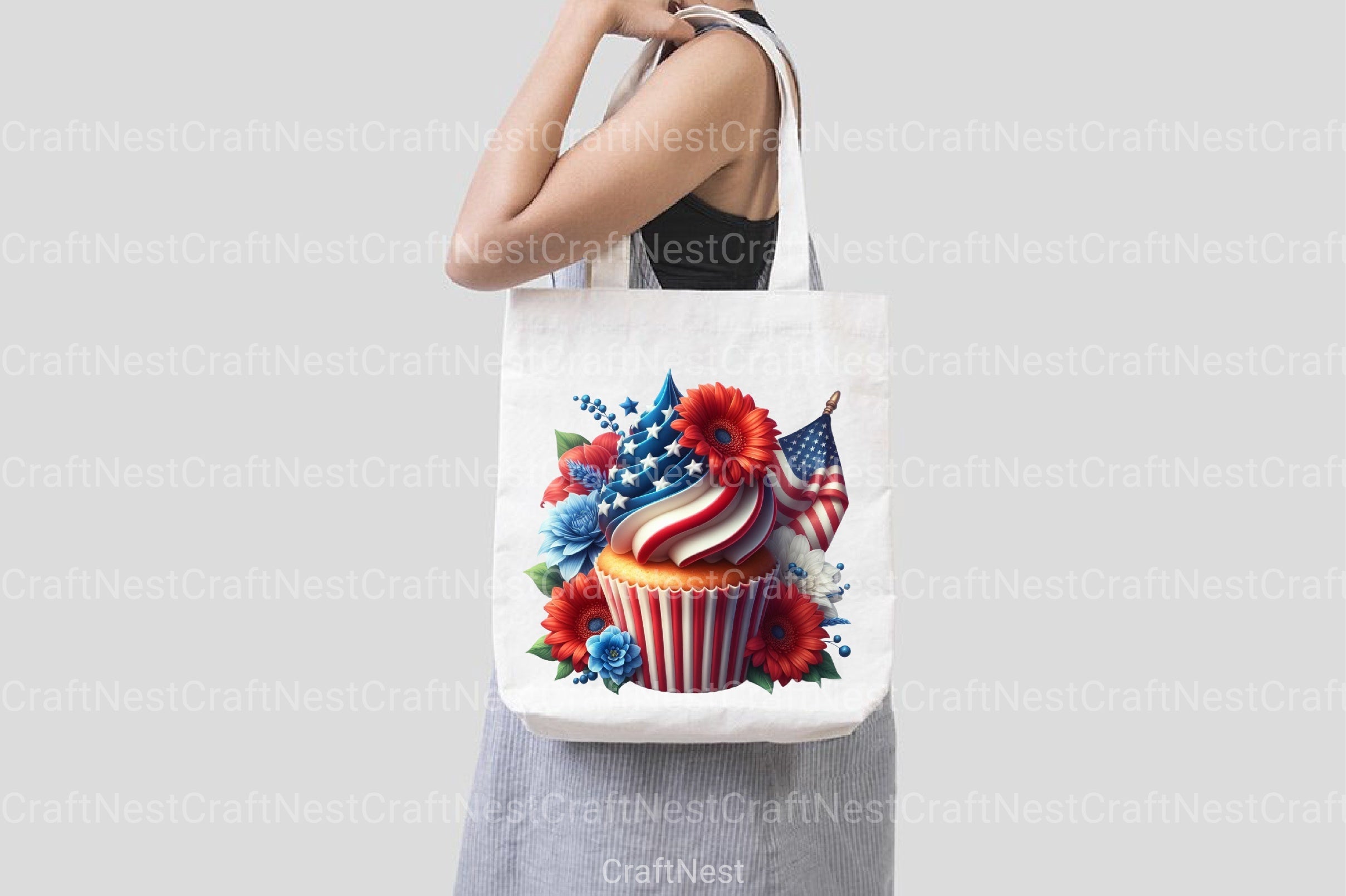 4th of July Cupcake Clipart Bundle 3 - CraftNest - Digital Crafting and Art