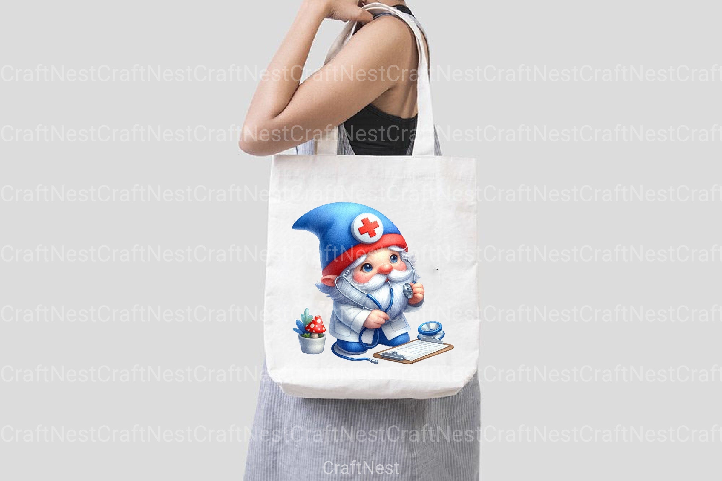 Nurse and Doctor Gnome Clipart Bundle - CraftNest - Digital Crafting and Art