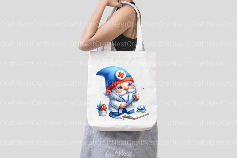 Nurse and Doctor Gnome Clipart Bundle - CraftNest - Digital Crafting and Art