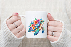 Gem Sea Turtle Mom and Baby Clipart Bundle 1 - CraftNest - Digital Crafting and Art