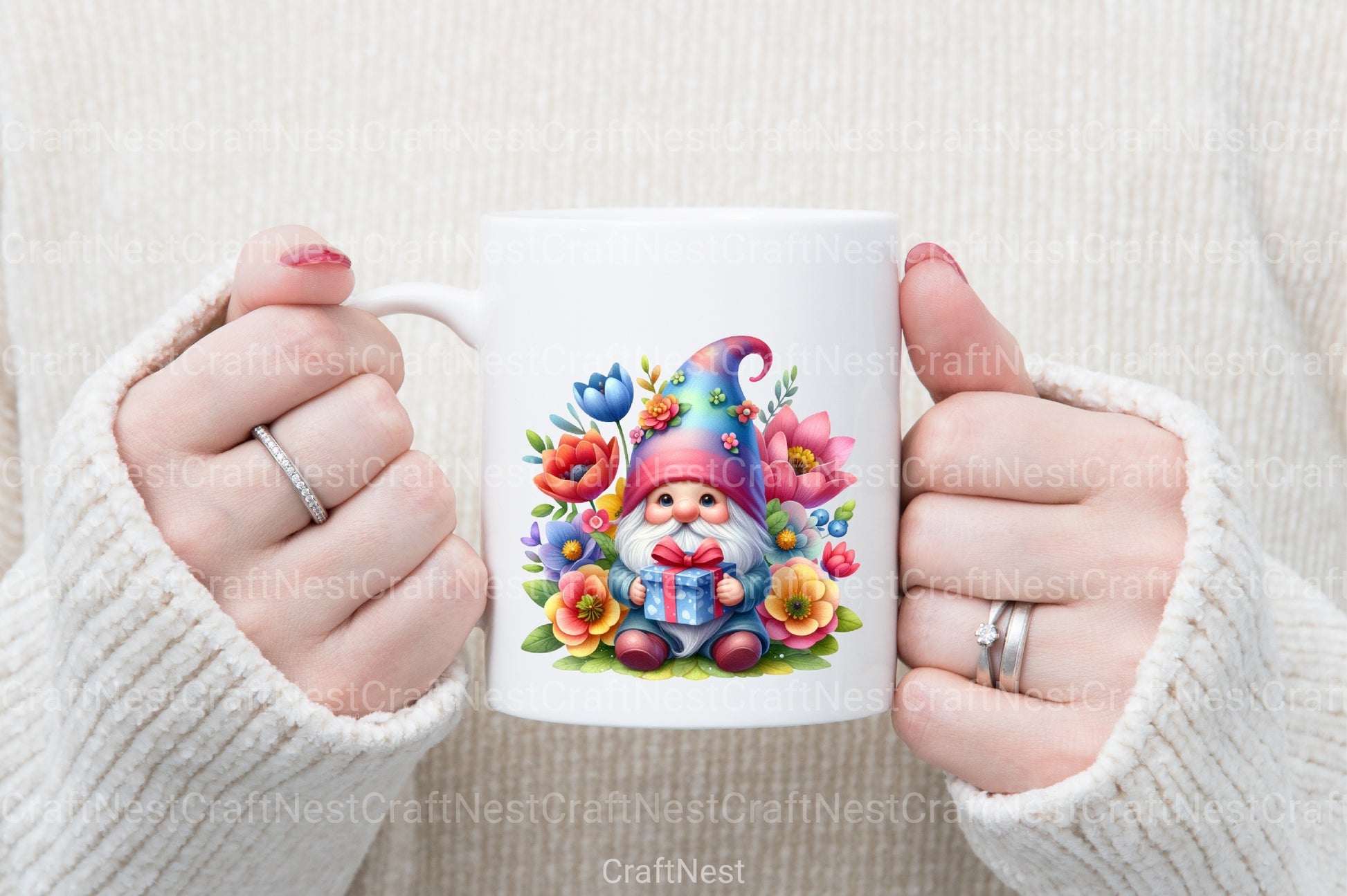 Mother's Day Cute Gnome Clipart Bundle - CraftNest - Digital Crafting and Art