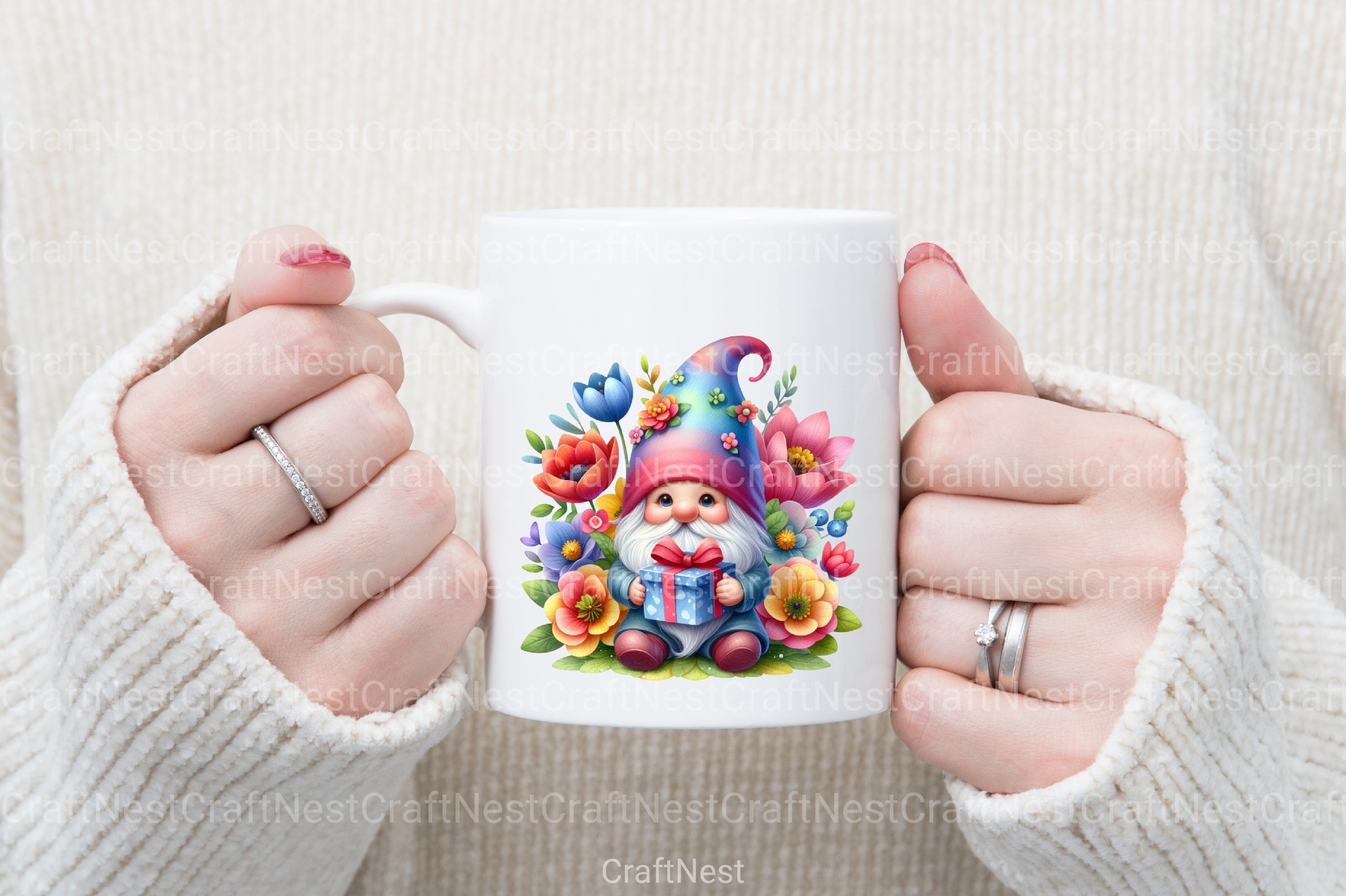 Mother's Day Cute Gnome Clipart Bundle - CraftNest - Digital Crafting and Art