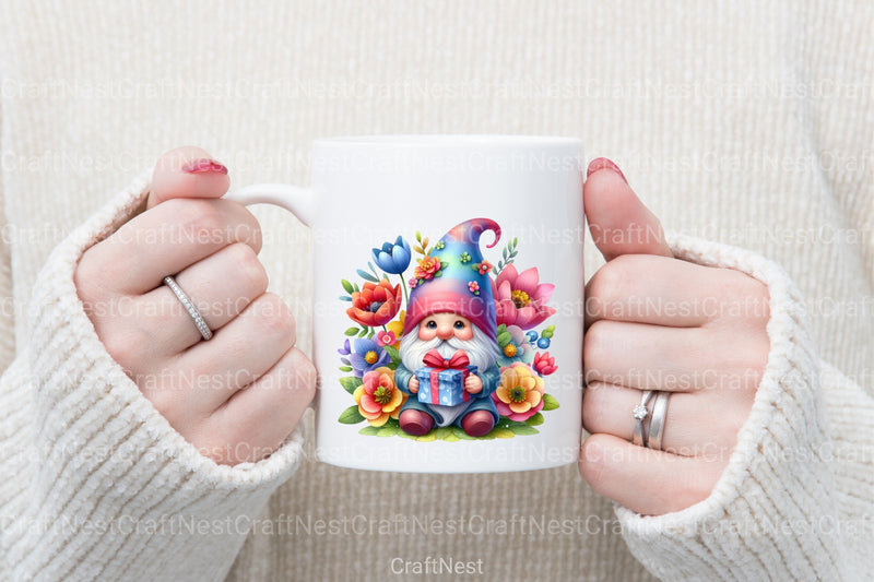 Mother's Day Cute Gnome Clipart Bundle - CraftNest - Digital Crafting and Art