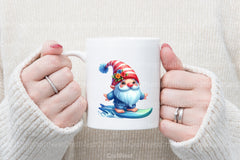 Cute Gnome Surfing Clipart Bundle - CraftNest - Digital Crafting and Art