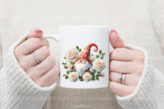 White Rose Gnome Clipart Bundle - CraftNest - Digital Crafting and Art