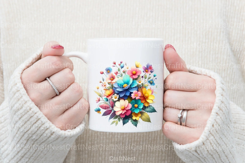 Spring Flowers Clipart Bundle 99 - CraftNest - Digital Crafting and Art