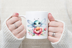 Dragonfly and Flowers Clipart Bundle 4 - CraftNest - Digital Crafting and Art