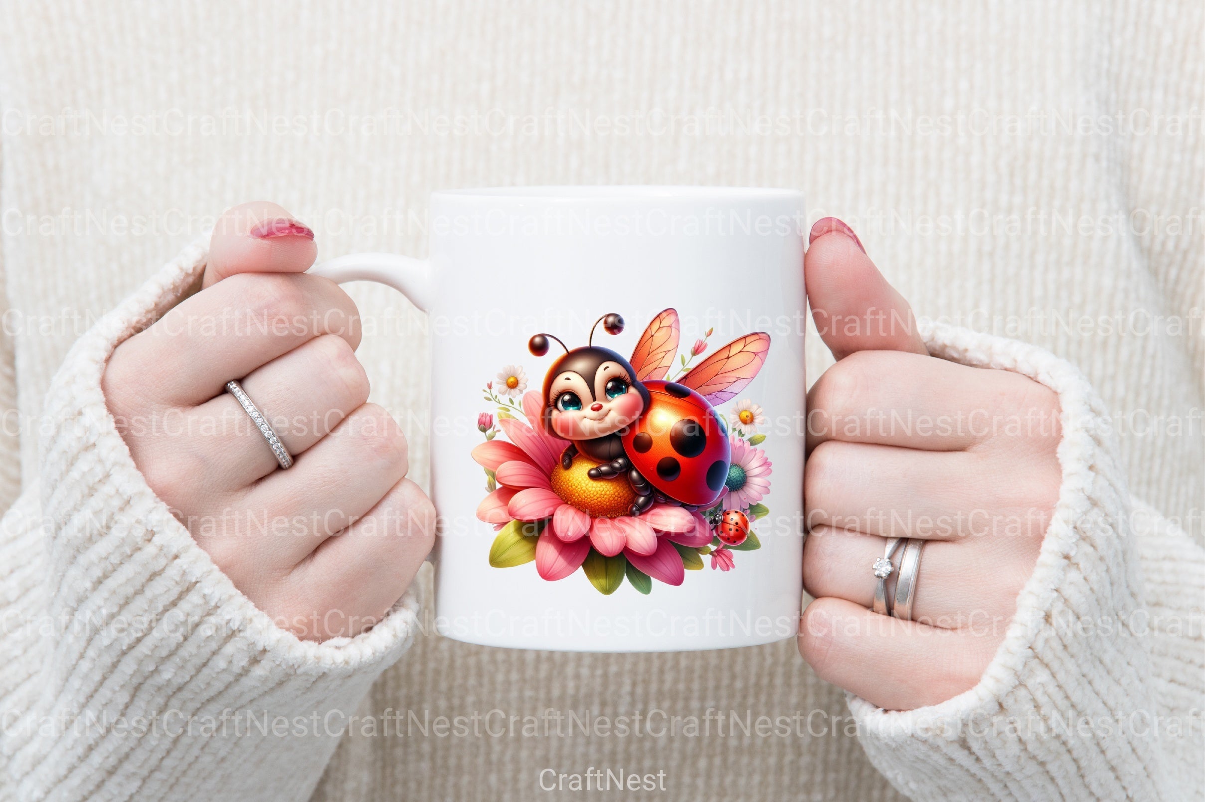 Cute Ladybug Clipart Bundle 4 - CraftNest - Digital Crafting and Art