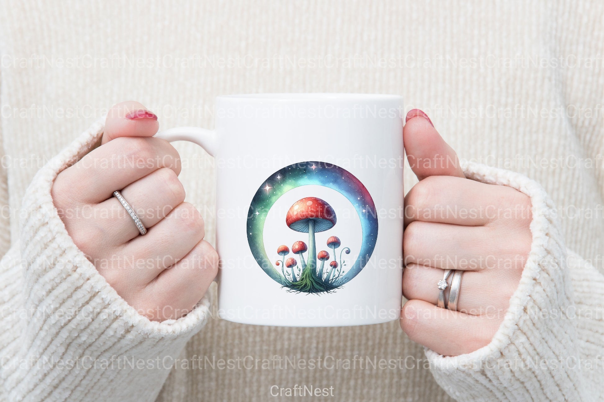 Magic Mushrooms Clipart Bundle 1 - CraftNest - Digital Crafting and Art