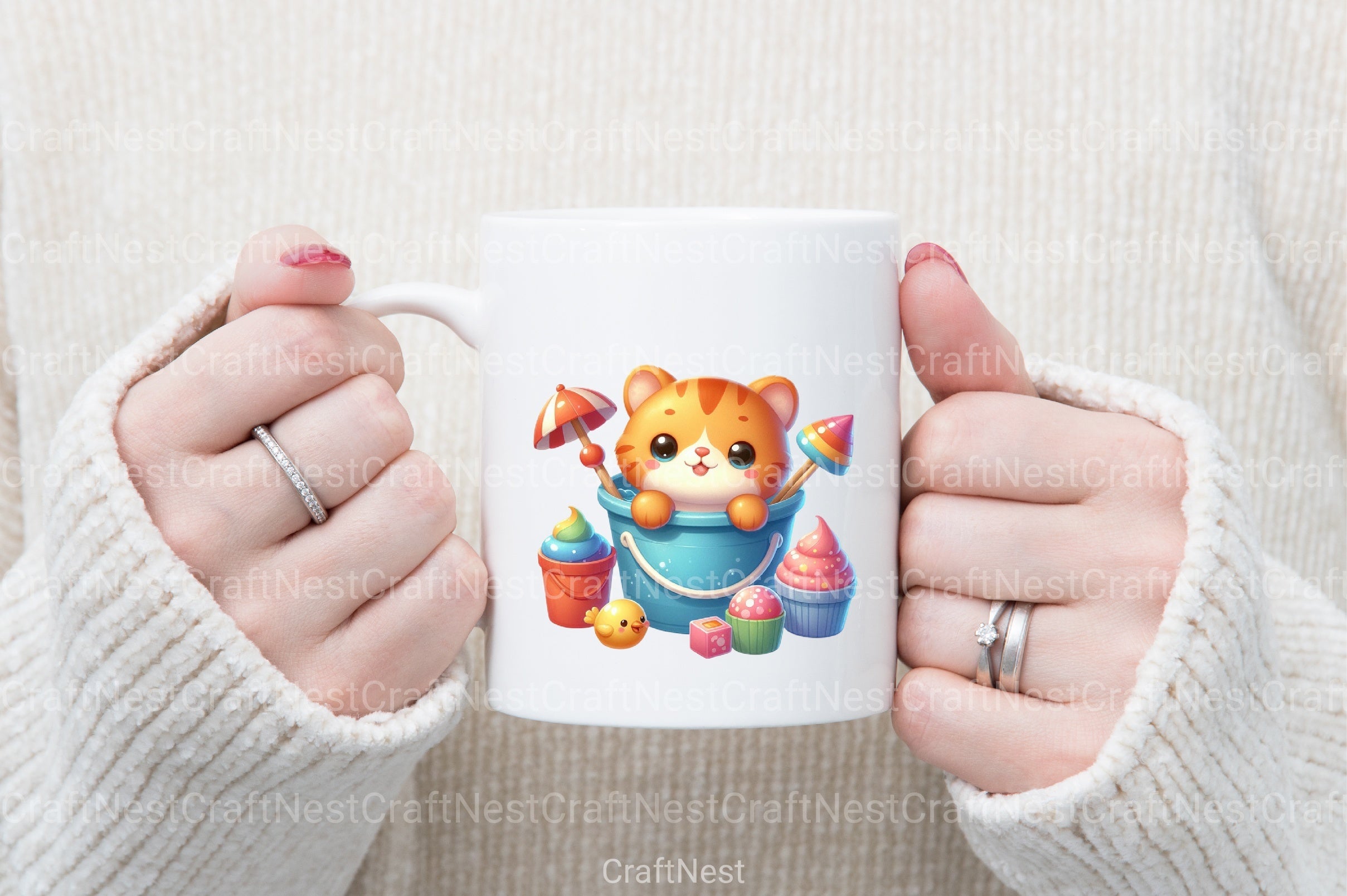 Cute Animal Clipart Bundle in Bucket - CraftNest - Digital Crafting and Art