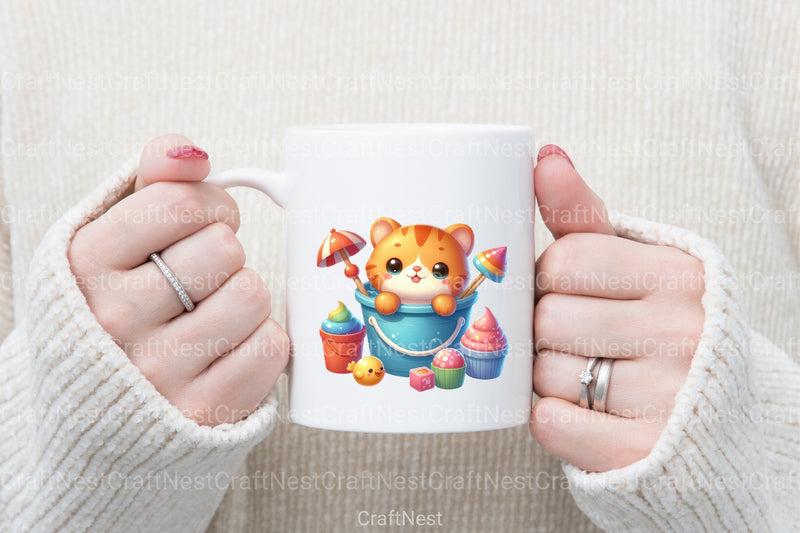 Cute Animal Clipart Bundle in Bucket - CraftNest - Digital Crafting and Art