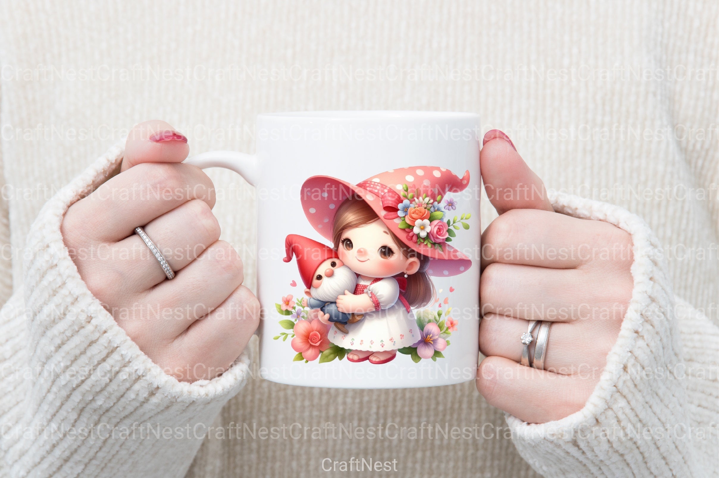 Mother's Day Gnome Clipart Bundle 8 - CraftNest - Digital Crafting and Art