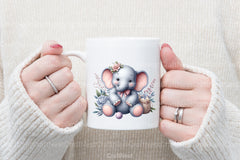 Elephant Baby Shower Clipart Bundle - CraftNest - Digital Crafting and Art