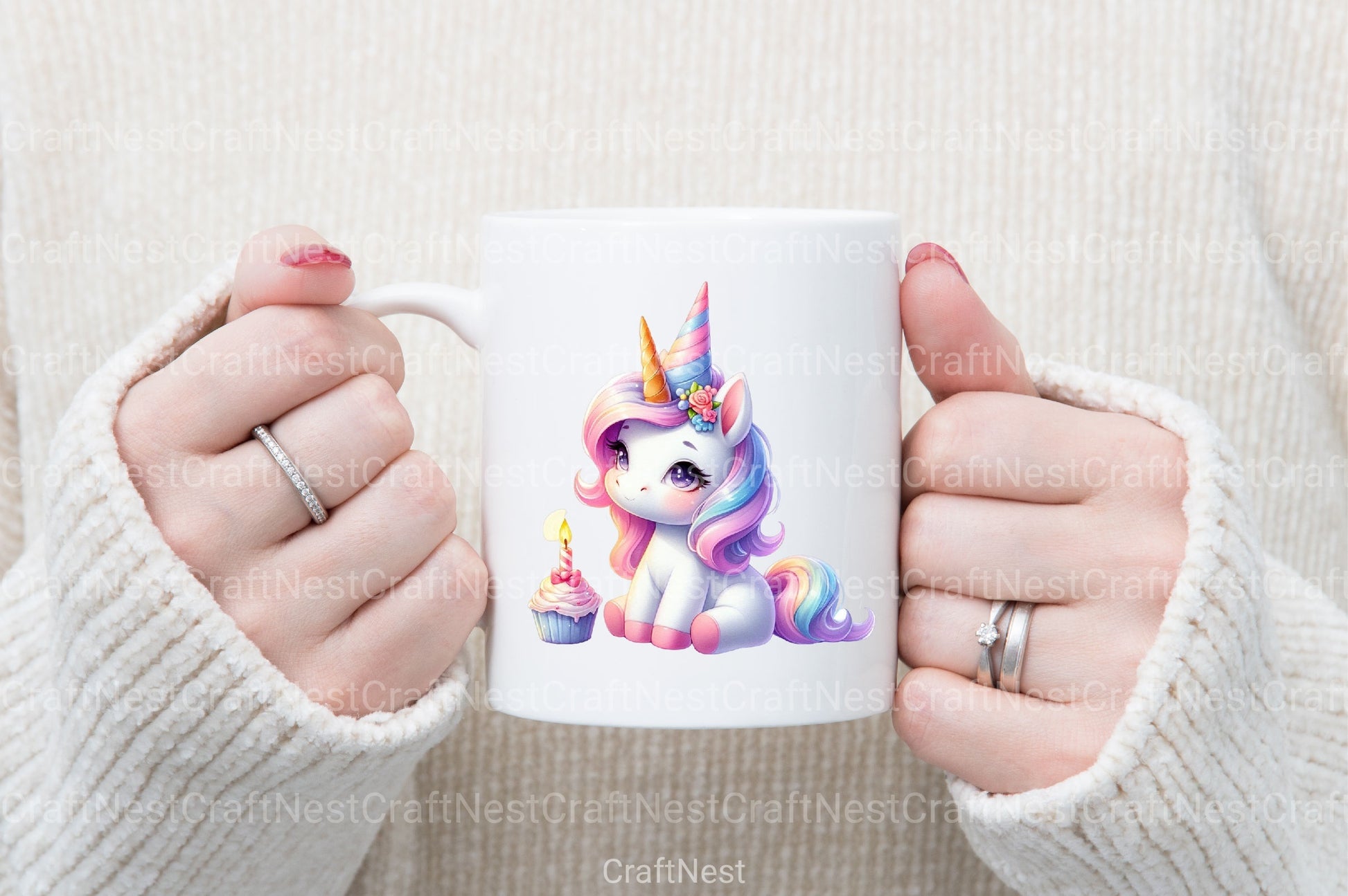 Unicorn Birthday Clipart Bundle 99 - CraftNest - Digital Crafting and Art