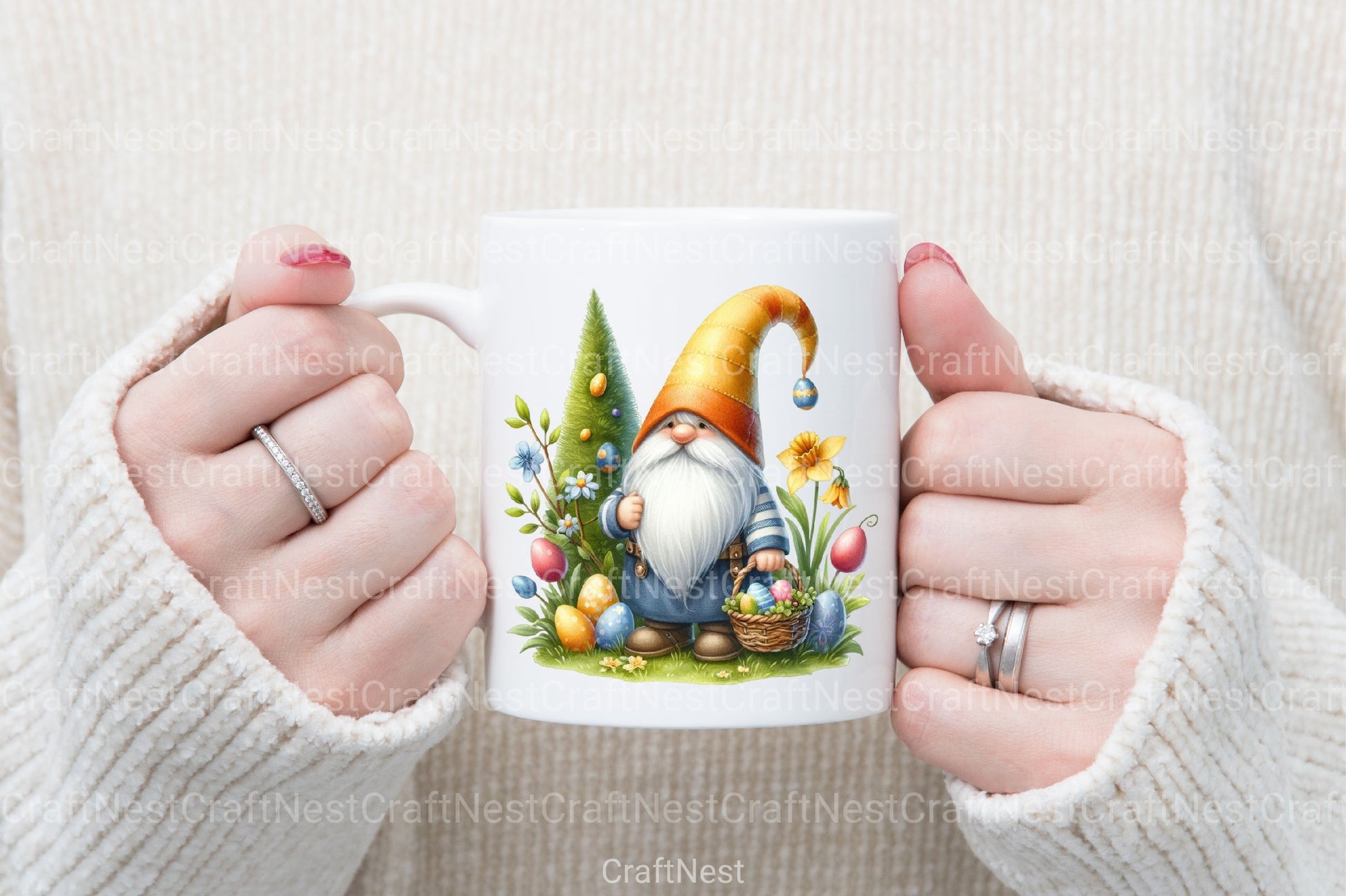 Easter Gnome Clipart Bundle 1 - CraftNest - Digital Crafting and Art