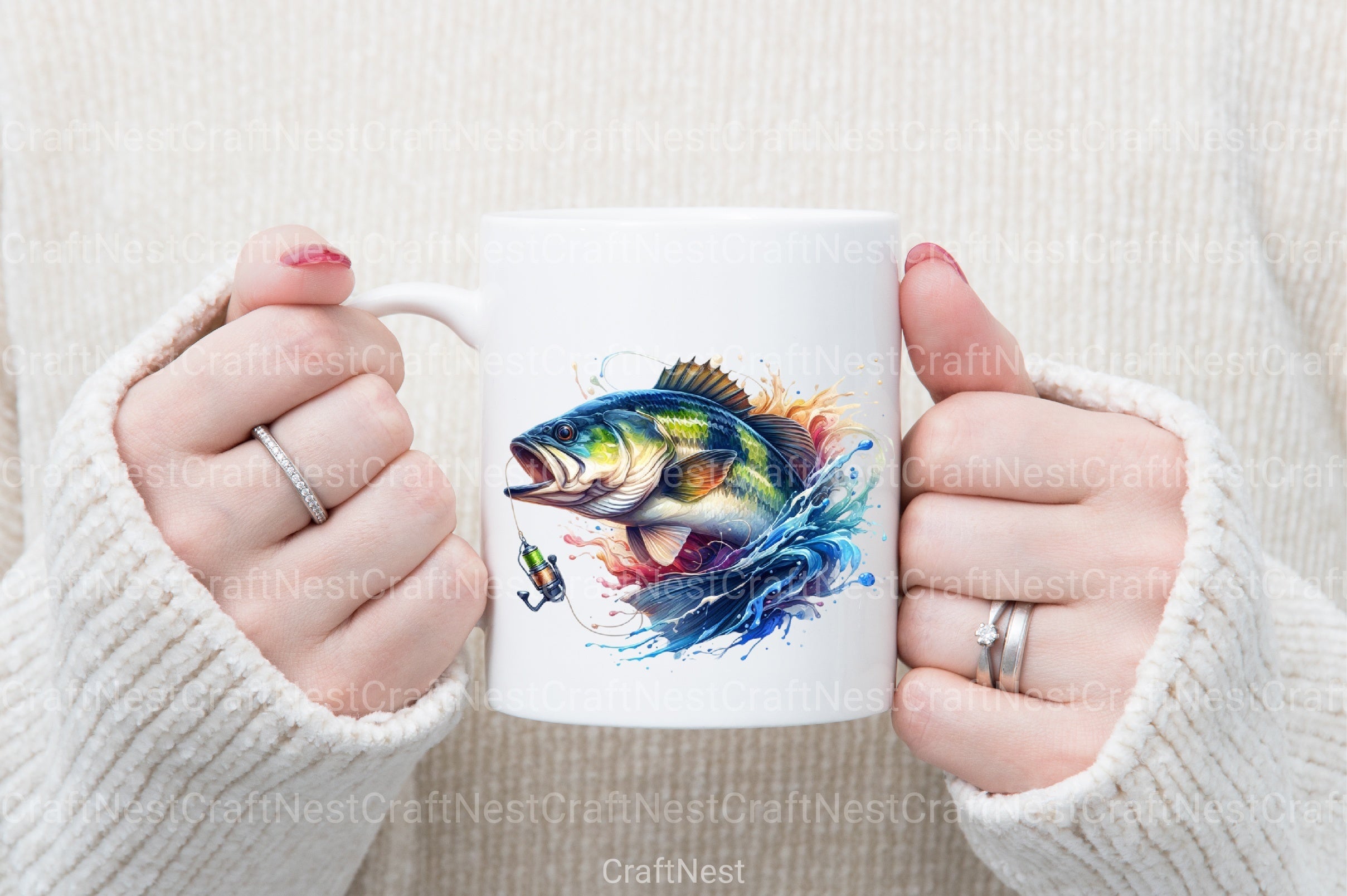 Bass Fishing Clipart Bundle - CraftNest - Digital Crafting and Art