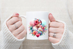 Mom and Baby Hearts Clipart Bundle - CraftNest - Digital Crafting and Art