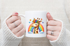 Giraffe Rainbow Clipart Bundle - CraftNest - Digital Crafting and Art