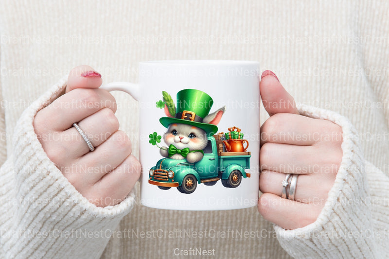 St. Patrick's Day Animal Truck Clipart Bundle - CraftNest - Digital Crafting and Art