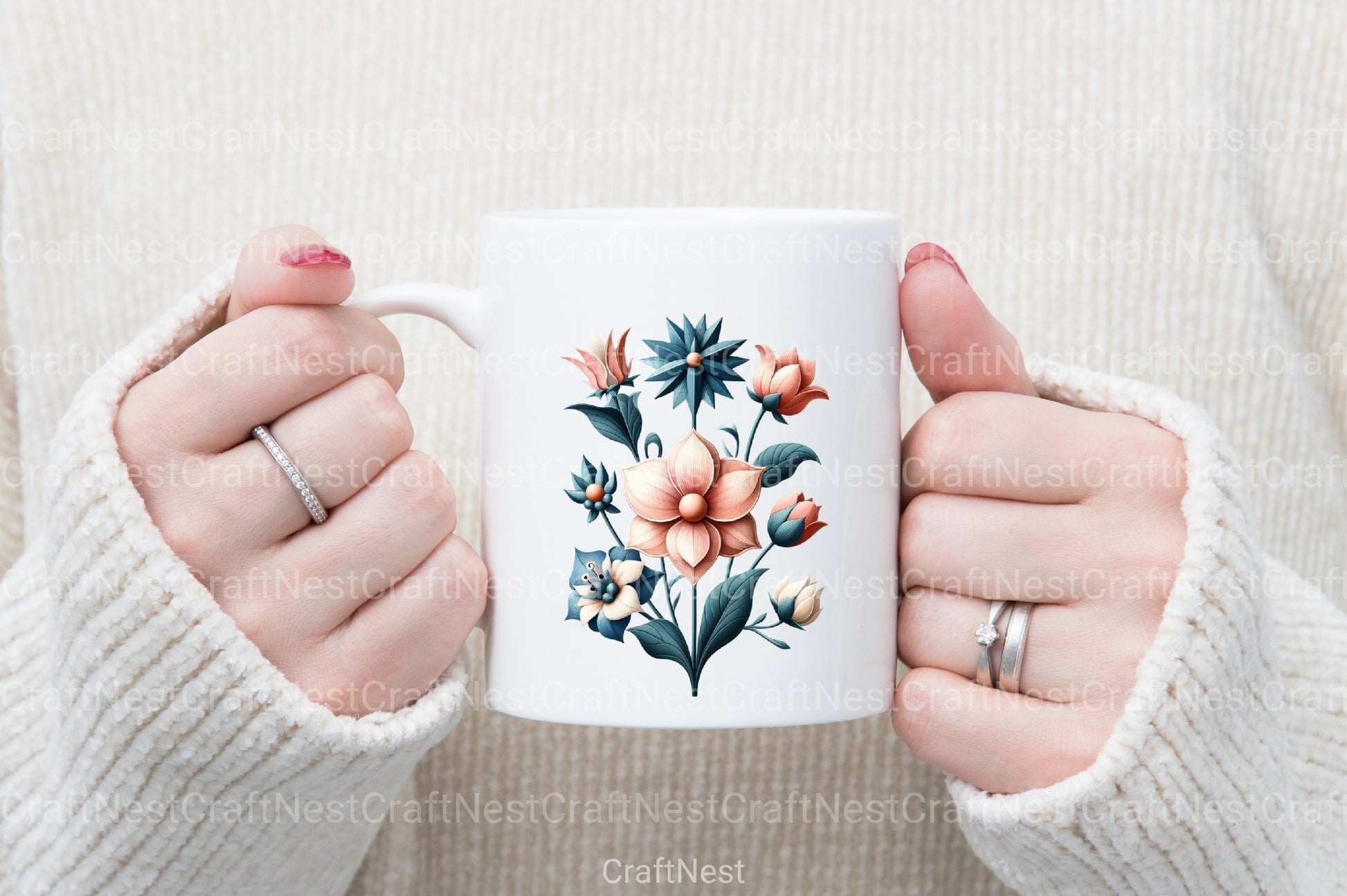 Flowers Tarot Cards Clipart Bundle 3 - CraftNest - Digital Crafting and Art