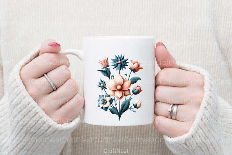 Flowers Tarot Cards Clipart Bundle 3 - CraftNest - Digital Crafting and Art