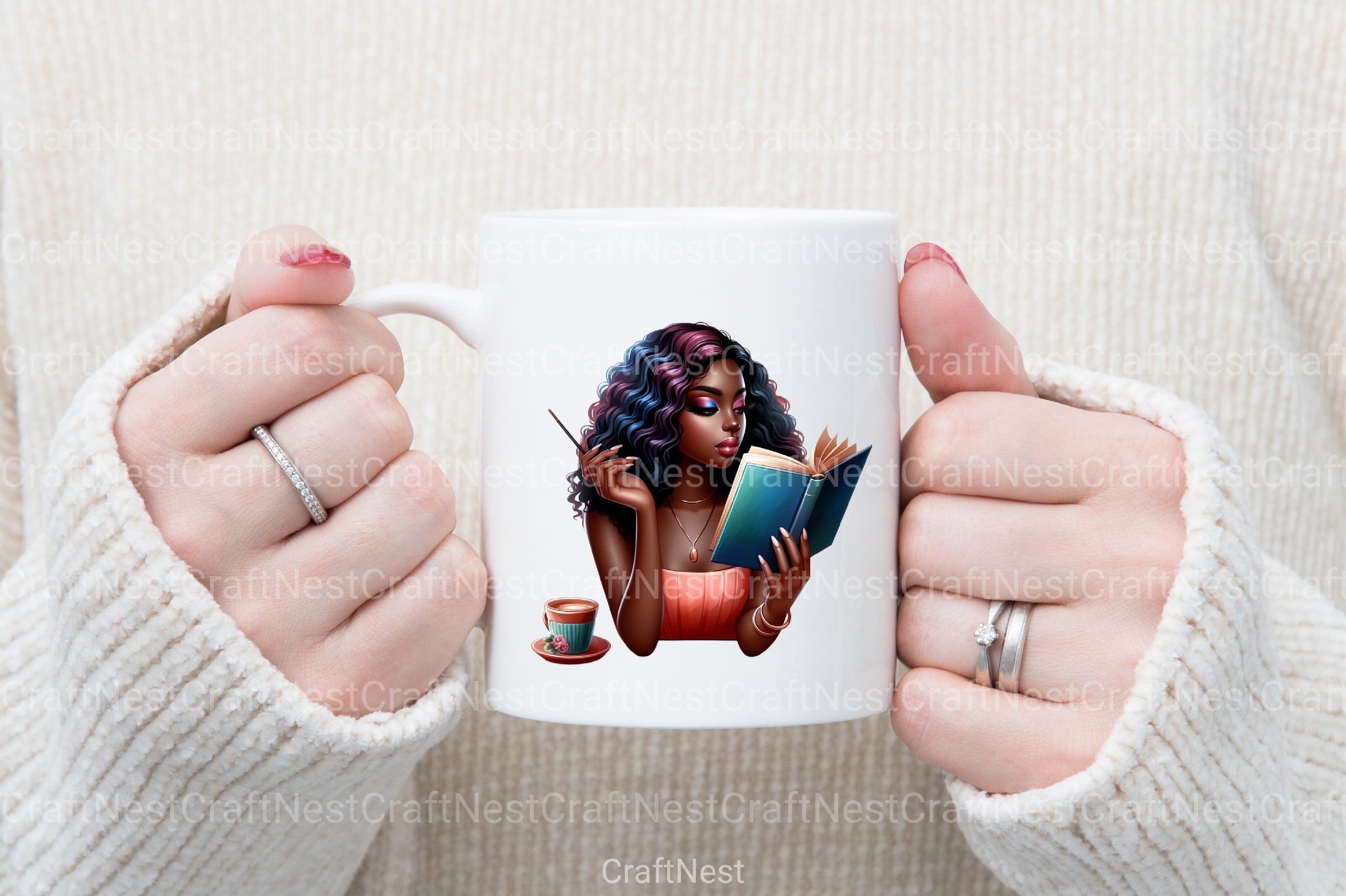 Black Women Clipart Bundle - CraftNest - Digital Crafting and Art