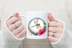Dragonfly Floral Sublimation Clipart Bundle - CraftNest - Digital Crafting and Art