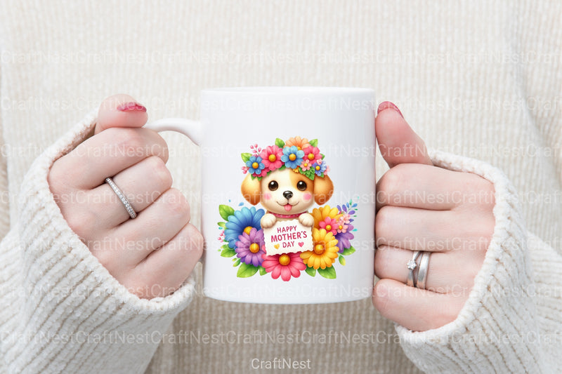 Happy Mother's Day Dog Clipart Bundle - CraftNest - Digital Crafting and Art