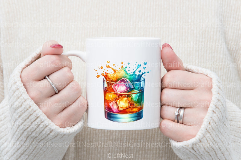 Whiskey Cocktails Clipart Bundle 3 - CraftNest - Digital Crafting and Art