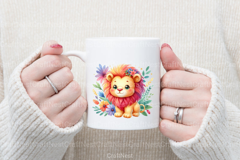 Pretty Lions Clipart Bundle - CraftNest - Digital Crafting and Art