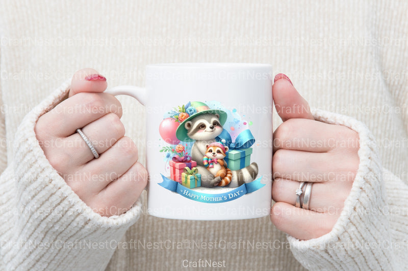 Cute Happy Mother's Day Animals Clipart Bundle 55 - CraftNest - Digital Crafting and Art