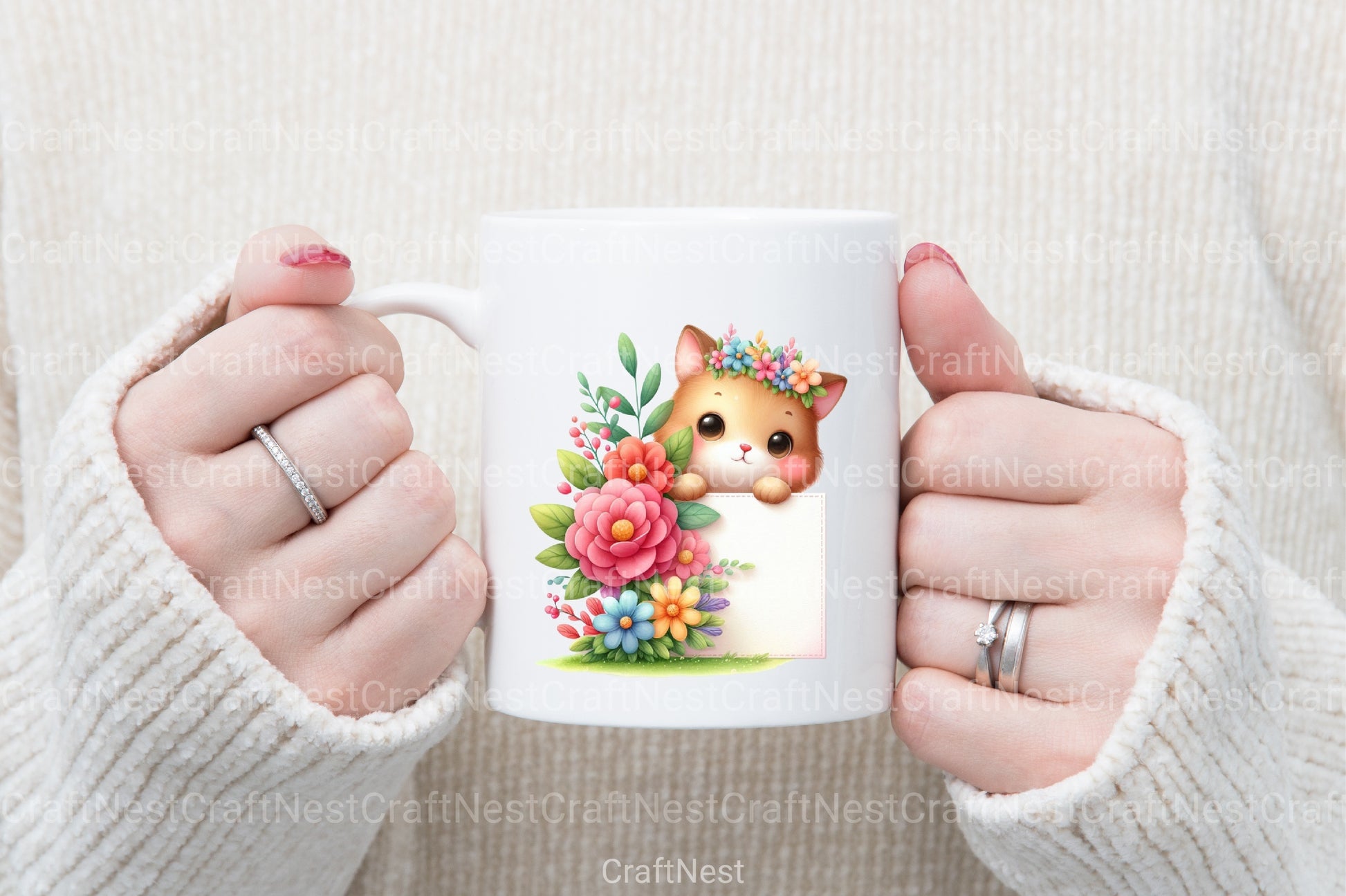 Cute Peeking Animal Clipart Bundle - CraftNest - Digital Crafting and Art